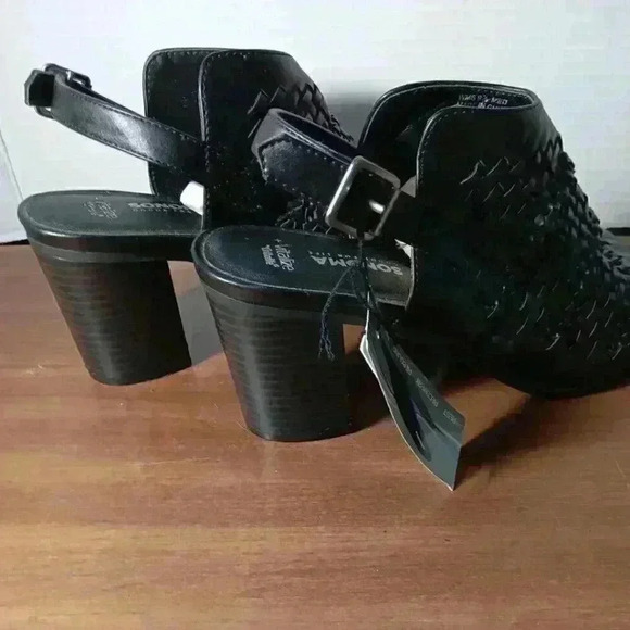 SONOMA Goods for Life Celie Women Black Slingback Mules Shoes 9.5 NEW $69 SALE - Picture 5 of 8